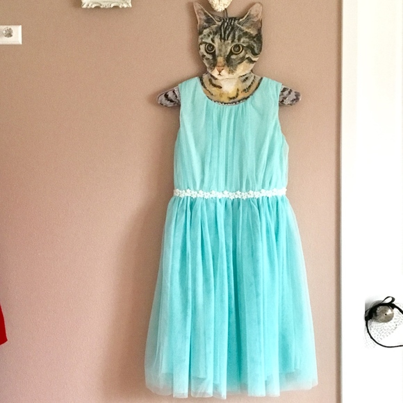 Sea foam Royal Princess Girl Dress - Picture 1 of 7